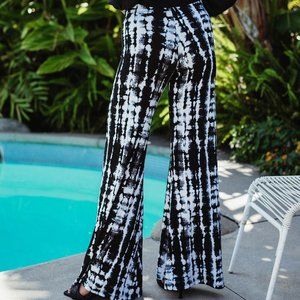 Palazzo Flare Leg Stretch Tie Dye Pants